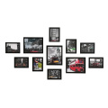 Custom wholesale high quality White/black wood picture display photo frame Decorative wall photo frames